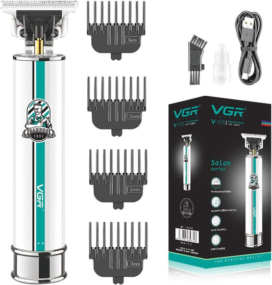 VGR V-079 Makinë e vogël për flokë dhe mjekër me teh inox, bateri 1400 mAh dhe 300 minuta punë