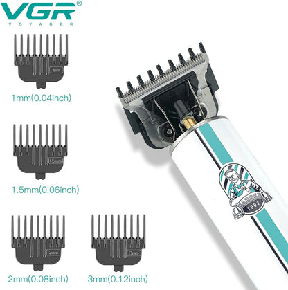 VGR V-079 Makinë e vogël për flokë dhe mjekër me teh inox, bateri 1400 mAh dhe 300 minuta punë