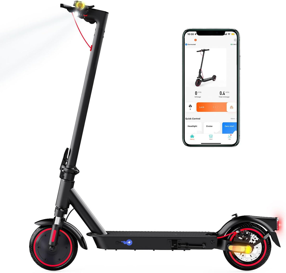 Skuter Elektrik për të Rritur, 350W Motor, 36V 7.8Ah Bateri, 8.5" Rrota Solide, App Control, Dual Shock – Trotinet Elektrik