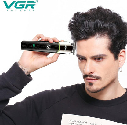 VGR V-191 Makinë e vogël (trimmer) për flokë dhe mjekër me teh inox, bateri 500 mAh dhe 100 minuta punë