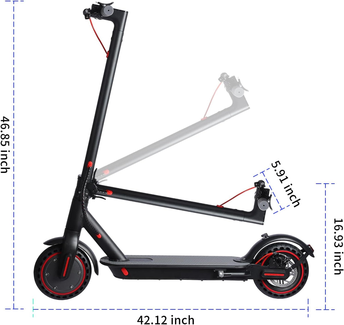 Trorinet Elektrike DAR1 për të Rritur me Motor 350W, Autonomi 20-30 km, Goma 8.5 Inç – Trotinet Elektrik, pamja 2