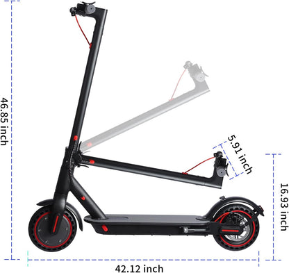 Monopatinë Elektrike PLAYBIK për të Rritur me Motor 350W, Autonomi 20-30 km, Goma 8.5 Inç, 3 Modalitete Shpejtësie, APP dhe Sistem të Dyfishtë Frenimi
