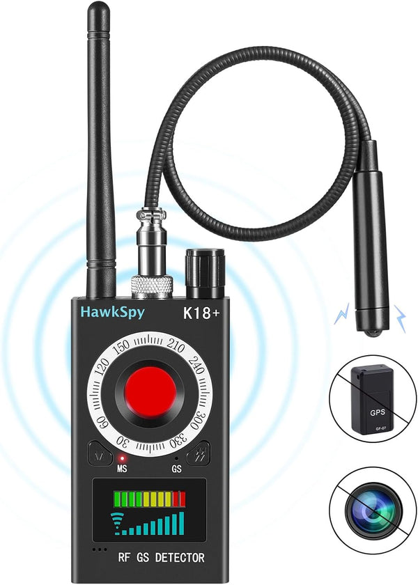 K18 Detektor Anti-Spy për GPS, Kamera të Fshehura dhe Sinjale RF
