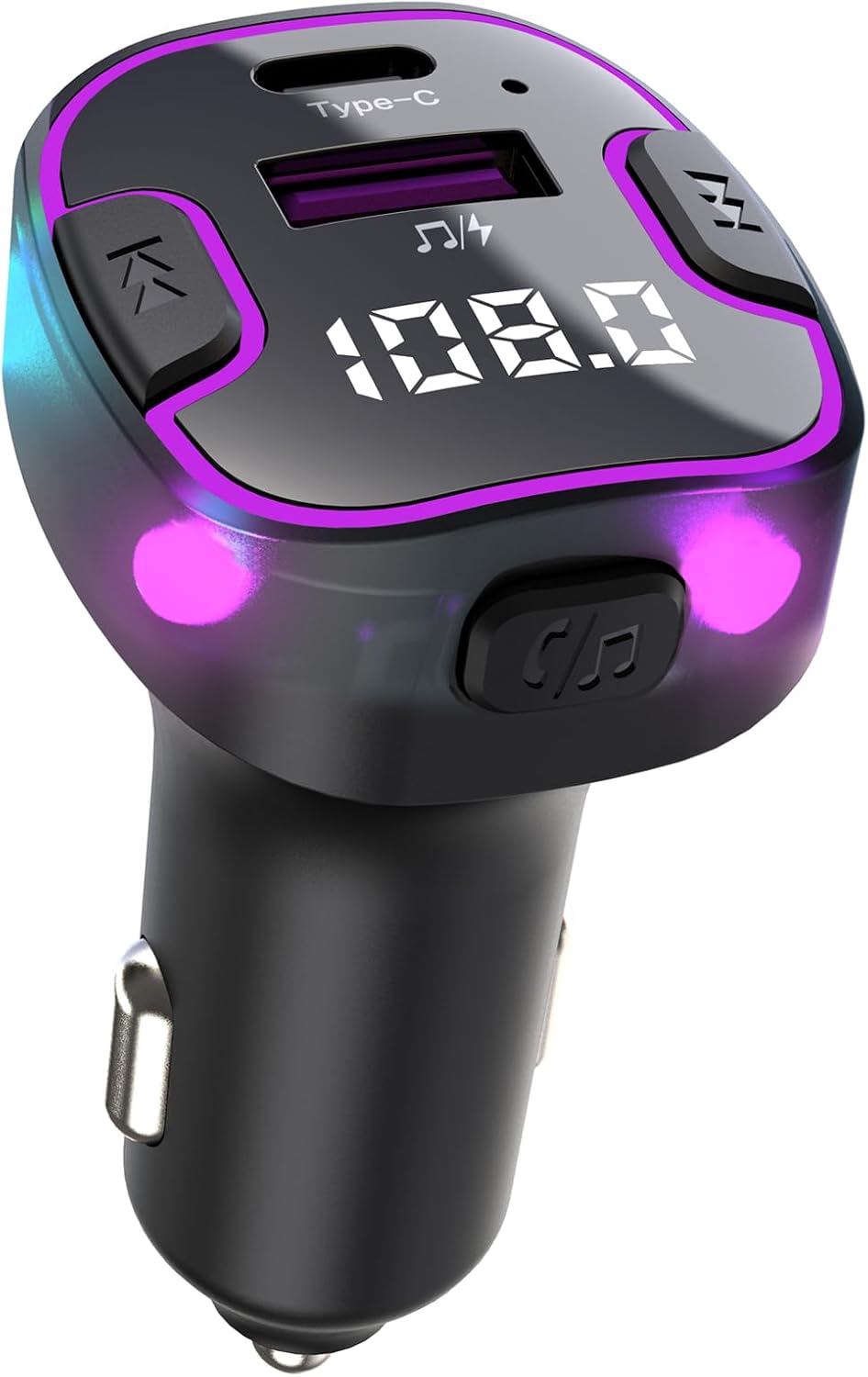 Earldom ET-M99 Transmetues FM Bluetooth 4-në-1 me QC 3.0, USB-C PD dhe Hands-Free