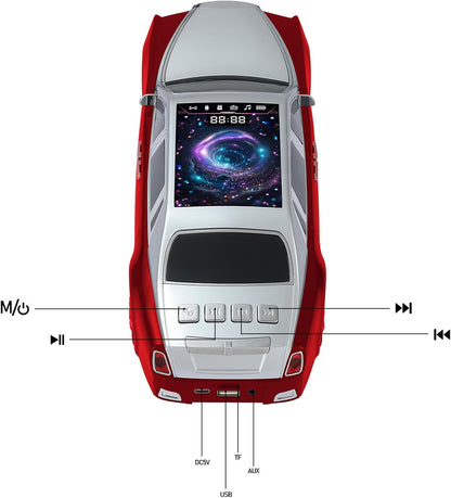 WSTER WS-610 Mikrofon Wireless, Mikrofon Karaoke me Bluetooth, Bateri të Integruar dhe Efekte Zëri