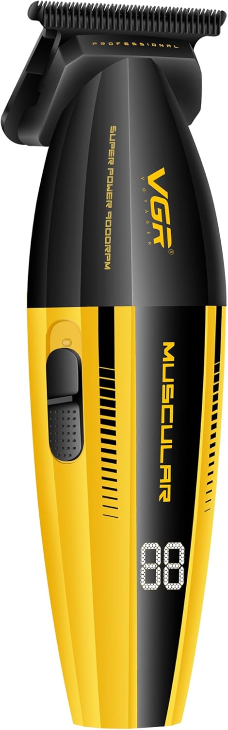 VGR V-285T Professional Makine e Vogel me Teh T, 9000 RPM, Bateri 2000mAh dhe 3 Krehëra Udhëzues – Makinë Qethjeje, pamja 2