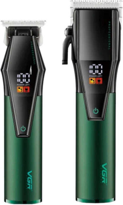 VGR V-677 Set me Makine të Madhe dhe të Vogël, LED, 240 Minuta dhe 8 Krehëra