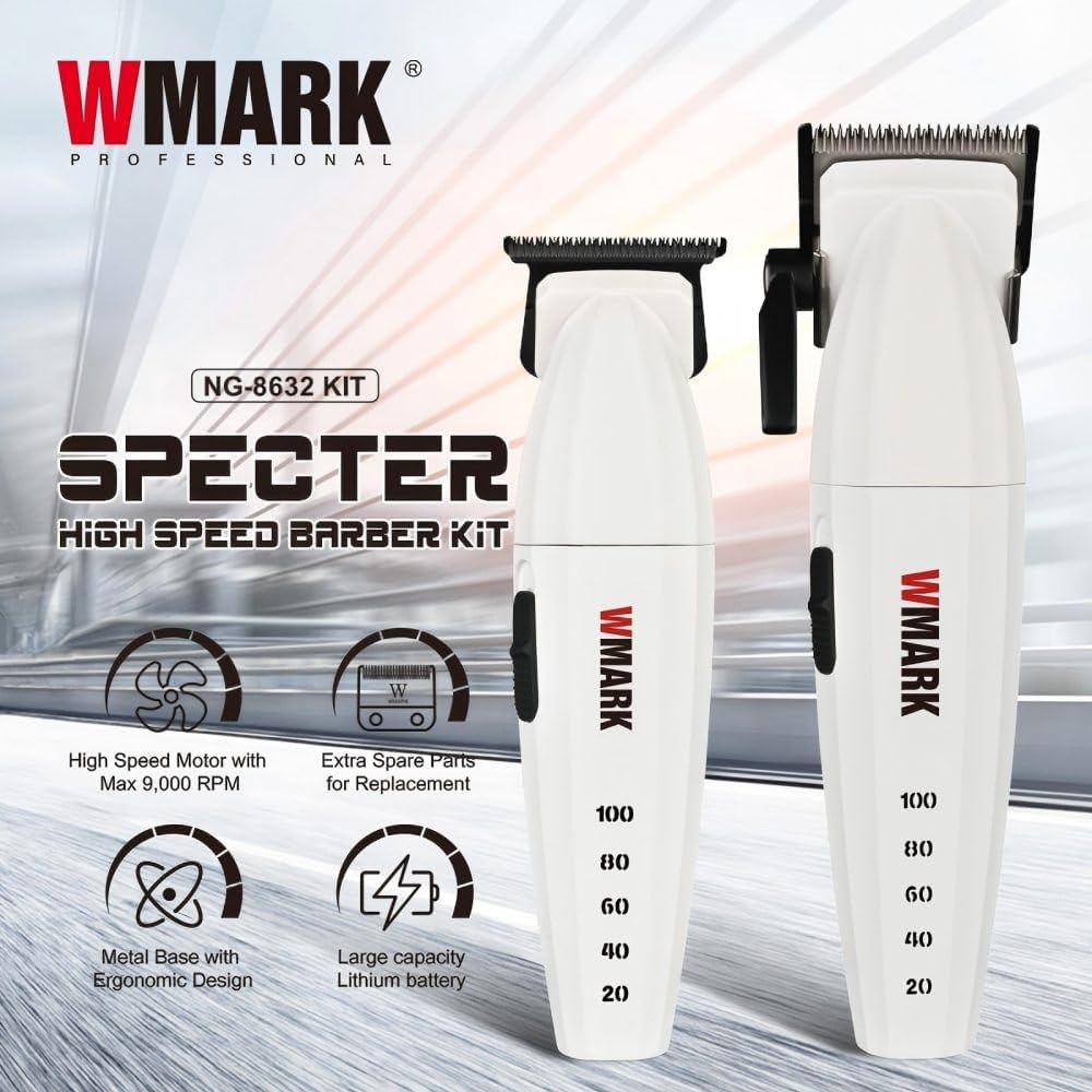 Wmark Ng-8632kit (ng-2038w Kit & Ng-325w) Professional Set – Makinë Qethjeje, pamja 2
