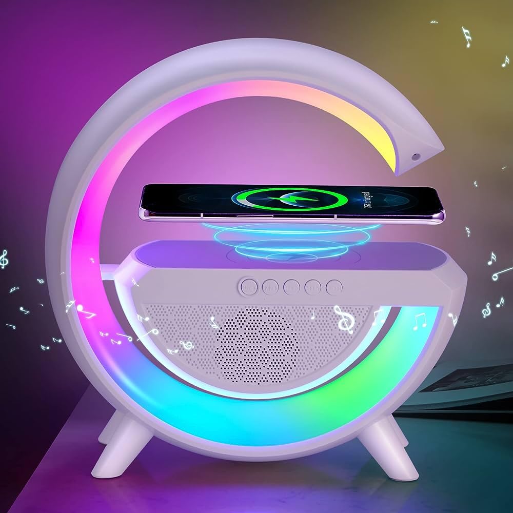 Altoparlant me drita led dhe karikim magsafe – Zmadhues Zëri Bluetooth, pamja 2
