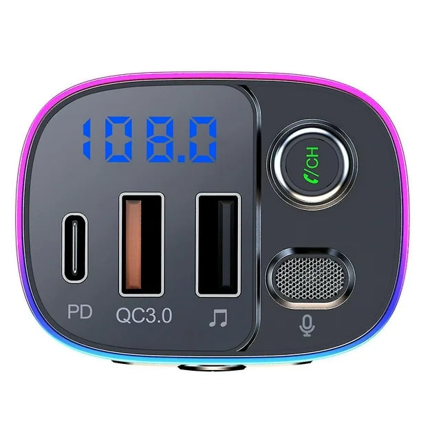 Transmetues FM Wireless T65 me Bluetooth – Adapter për Makinë, pamja 3