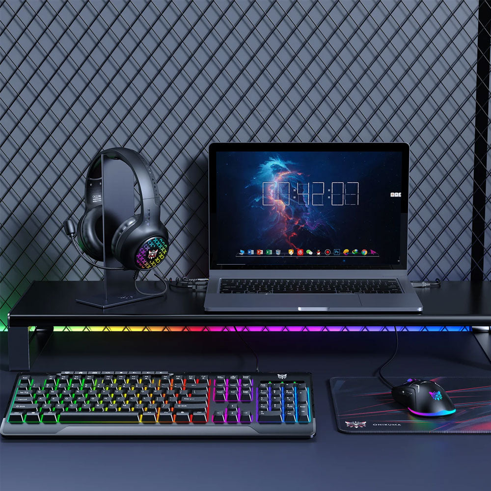 Onikuma TZ5006 – Seti 5 në 1 Gaming me Maus, Tastierë, Kufje, Mbajtëse Kufjesh dhe Mousepad RGB, pamja 7
