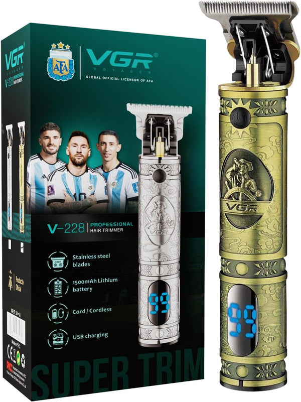 VGR V-228 Makinë e vogël profesionale me teh T inox, motor 7000 RPM, bateri 1500 mAh dhe 180 minuta punë