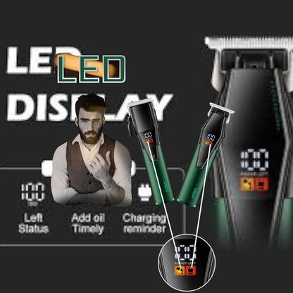 VGR V-677 Set me Makine të Madhe dhe të Vogël, LED, 240 Minuta dhe 8 Krehëra