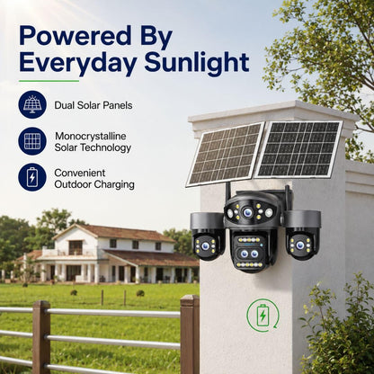 Xuga Cybernautt X16B Kamerë Sigurie Solar 4G me 4 Lente, 16MP, Zoom 10X, PTZ 355°, Bateri 12000mAh, Night Vision dhe H.265+