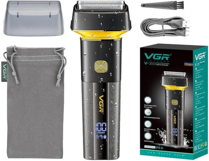 VGR V-355 Shaver Elektrik 2-në-1, 800mAh, IPX6, LED Display, Wet & Dry, deri në 100 Minuta Punë