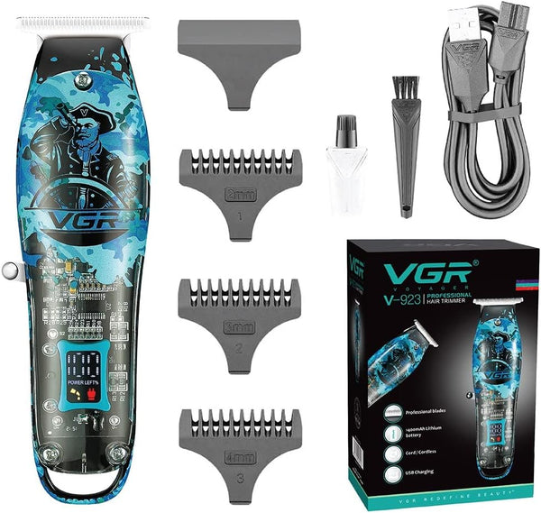VGR V-923 Makinë e vogël (trimmer) për flokë dhe mjekër me bateri 1400 mAh, 150 minuta punë dhe teh inox