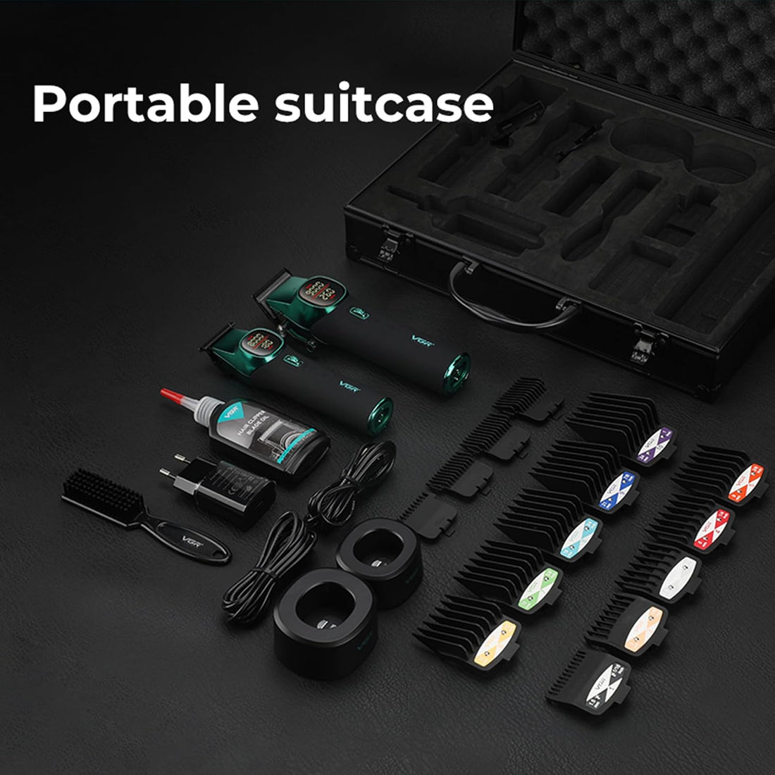 Vgr V-885 S2 Set 2 në 1 me Clipper dhe Trimmer, motor Bldc deri 9000 RPM, bateri 4600/2000 mAh – Makinë Qethjeje, pamja 7