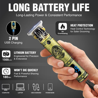 VGR V-228 Makinë e vogël profesionale me teh T inox, motor 7000 RPM, bateri 1500 mAh dhe 180 minuta punë