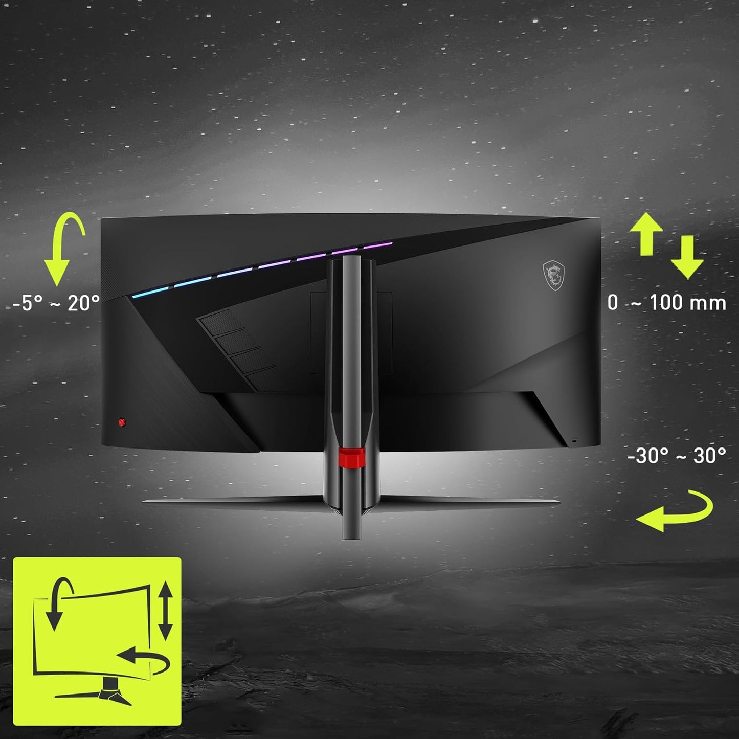 MSI MAG 345CQR 34" UWQHD 180Hz Curved Gaming Monitor