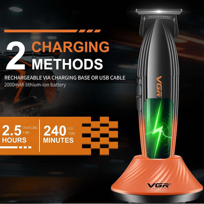 VGR V-889T Makinë e vogël profesionale me teh qeramik DLC, motor 9000 RPM, bateri 2000 mAh dhe 240 minuta punë