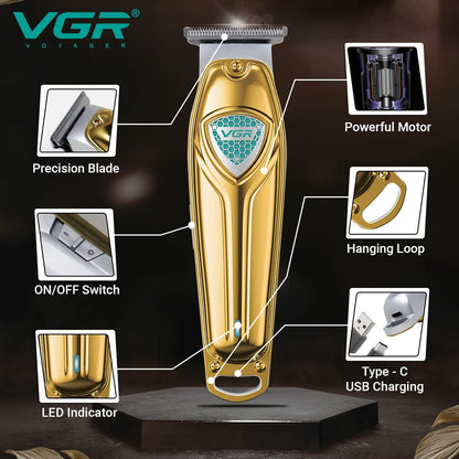 VGR V-085 Makinë e vogël profesionale me teh inox, motor 6500 RPM, bateri 1500 mAh dhe 300 minuta punë