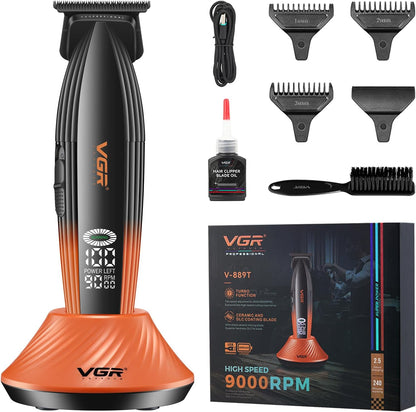 VGR V-889T Makinë e vogël profesionale me teh qeramik DLC, motor 9000 RPM, bateri 2000 mAh dhe 240 minuta punë