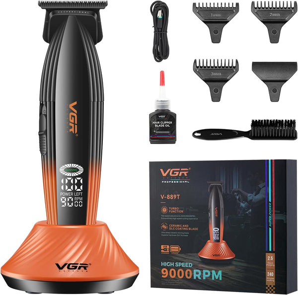 VGR V-889T Makinë e vogël profesionale me teh qeramik DLC, motor 9000 RPM, bateri 2000 mAh dhe 240 minuta punë