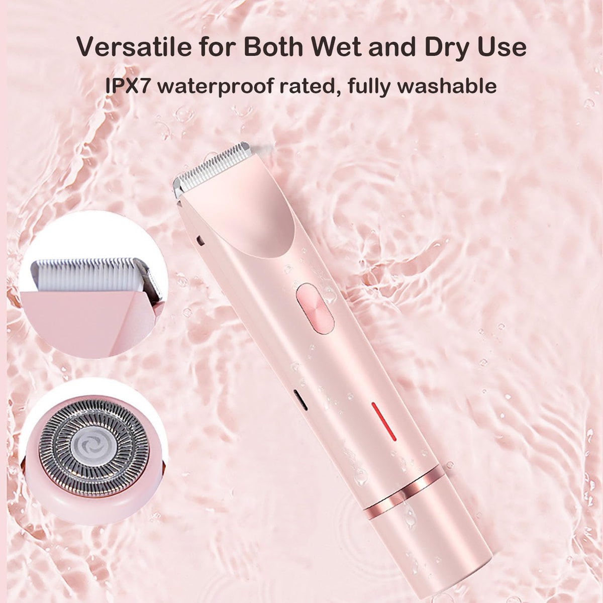 Bunblic 2-in-1 Women Electric Shaver – Valak për Femra, IPX7