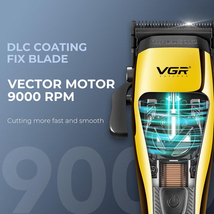 VGR V-015 Makinë e madhe profesionale me teh DLC, motor Vector 9000 RPM, bateri 2500 mAh dhe 120 minuta punë