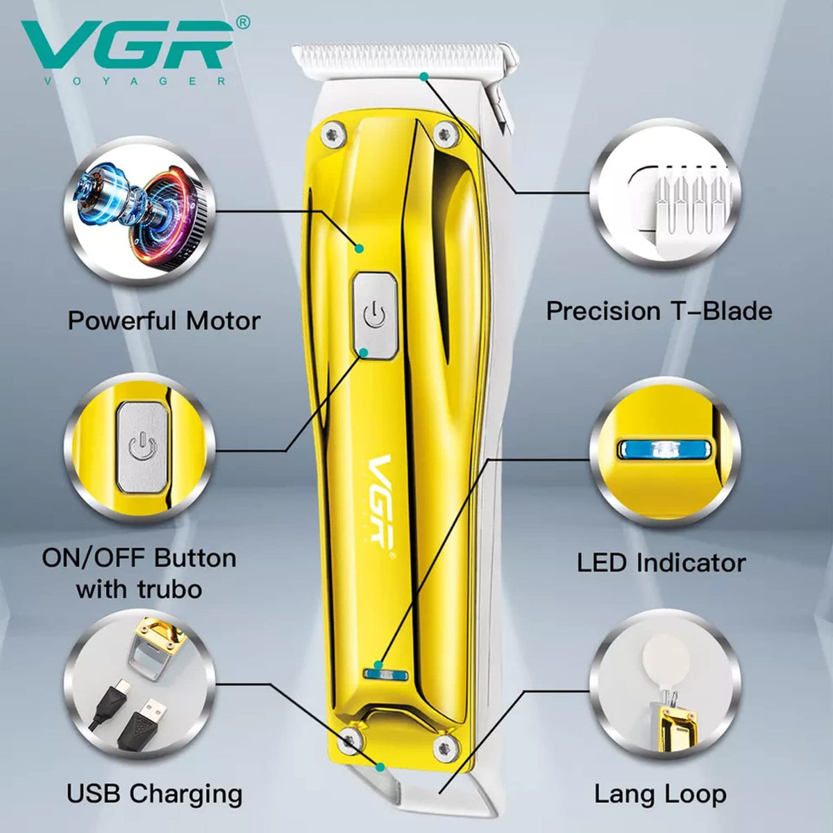 VGR V-955 Makine e vogel profesionale për prerje dhe rregullime të detajuara
