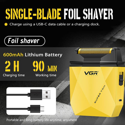 VGR V-877 S3 Set 2 në 1 me Clipper, Trimmer dhe Shaver, motor deri 9000 RPM, bateri 2000 mAh dhe deri 180 minuta punë