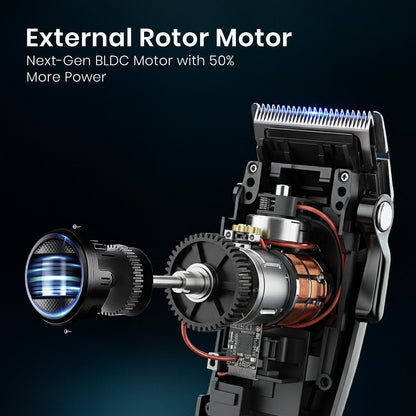VGR V-880C Makinë e madhe profesionale me teh qeramik MIM, motor BLDC 7200 RPM, bateri 2500 mAh dhe 150 minuta punë