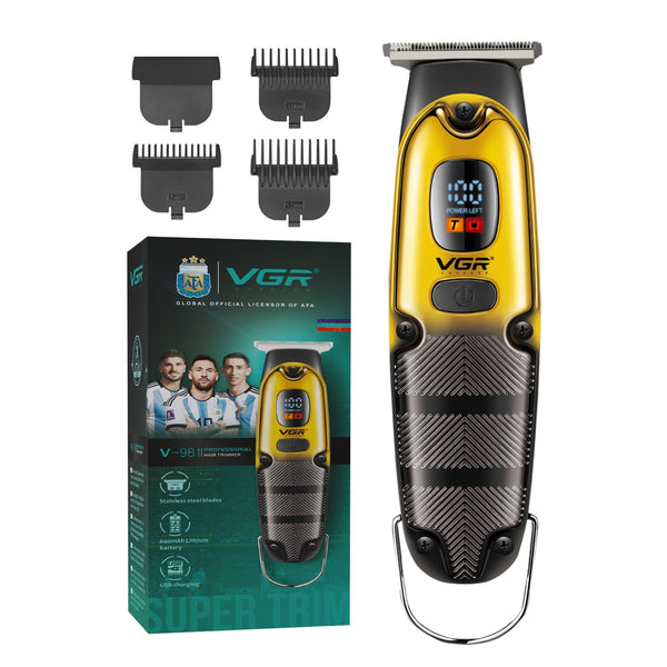 VGR V-981 Makinë e vogël profesionale me teh T inox, motor Turbo 7000 RPM, bateri 600 mAh dhe 150 minuta punë