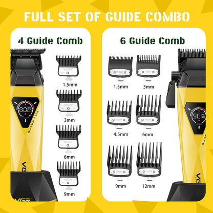 VGR V-877 S3 Set 2 në 1 me Clipper, Trimmer dhe Shaver, motor deri 9000 RPM, bateri 2000 mAh dhe deri 180 minuta punë