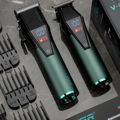 VGR V-677 Set me Makine të Madhe dhe të Vogël, LED, 240 Minuta dhe 8 Krehëra