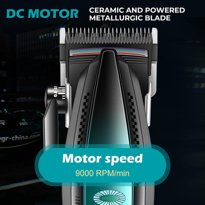 VGR V-270 Makinë e madhe profesionale me trup metalik, teh qeramik, motor 9000 RPM, bateri 2500 mAh dhe 250 minuta punë