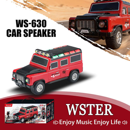 WSTER WS-630 Altoparlant Bluetooth Portativ 15W, SUV Design, Bluetooth 5.4, TWS, FM Radio, USB, TF Card, AUX dhe RGB LED