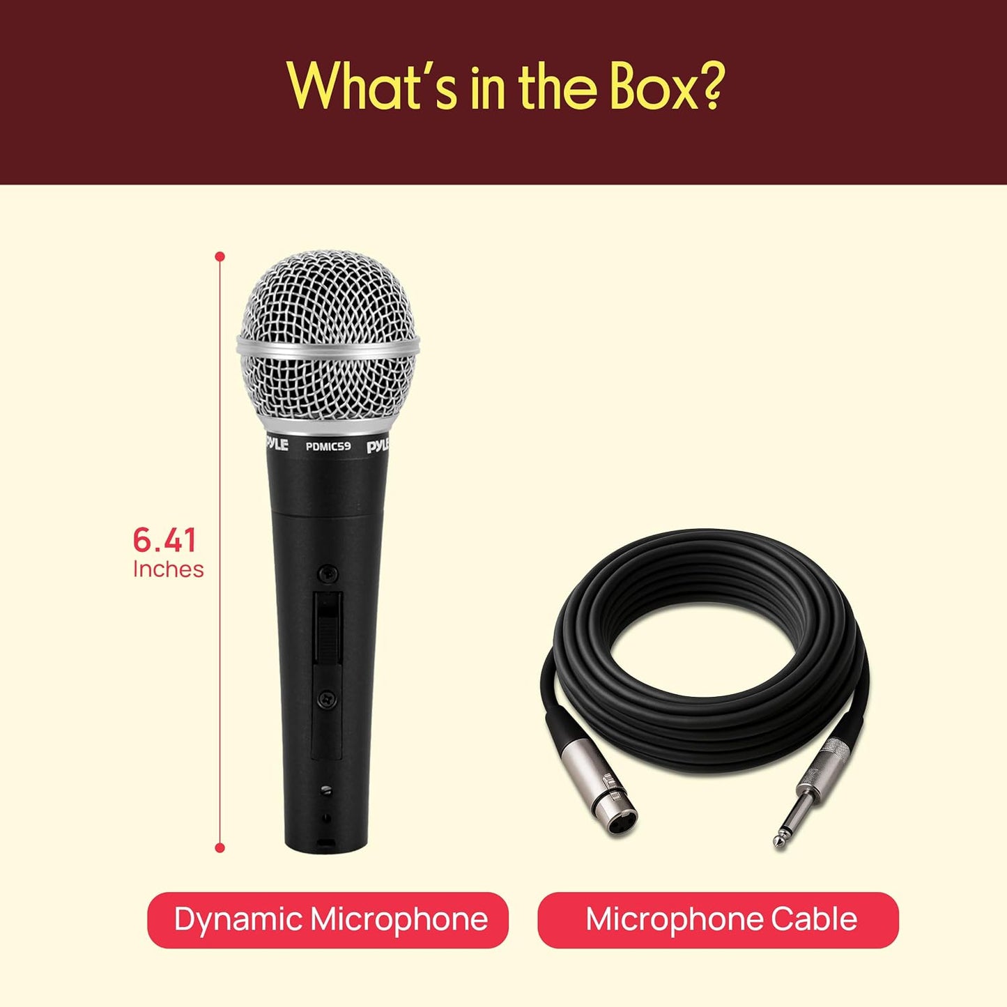 SM85 Mikrofon Dinamik me Kabllo, Unidirectional, për Karaoke, Vokal dhe Performanca