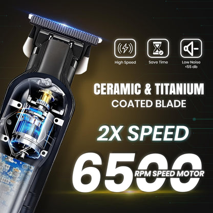VGR V-930 Makinë e vogël profesionale me bateri 2000mAh, ekran LED dhe 4 krehër