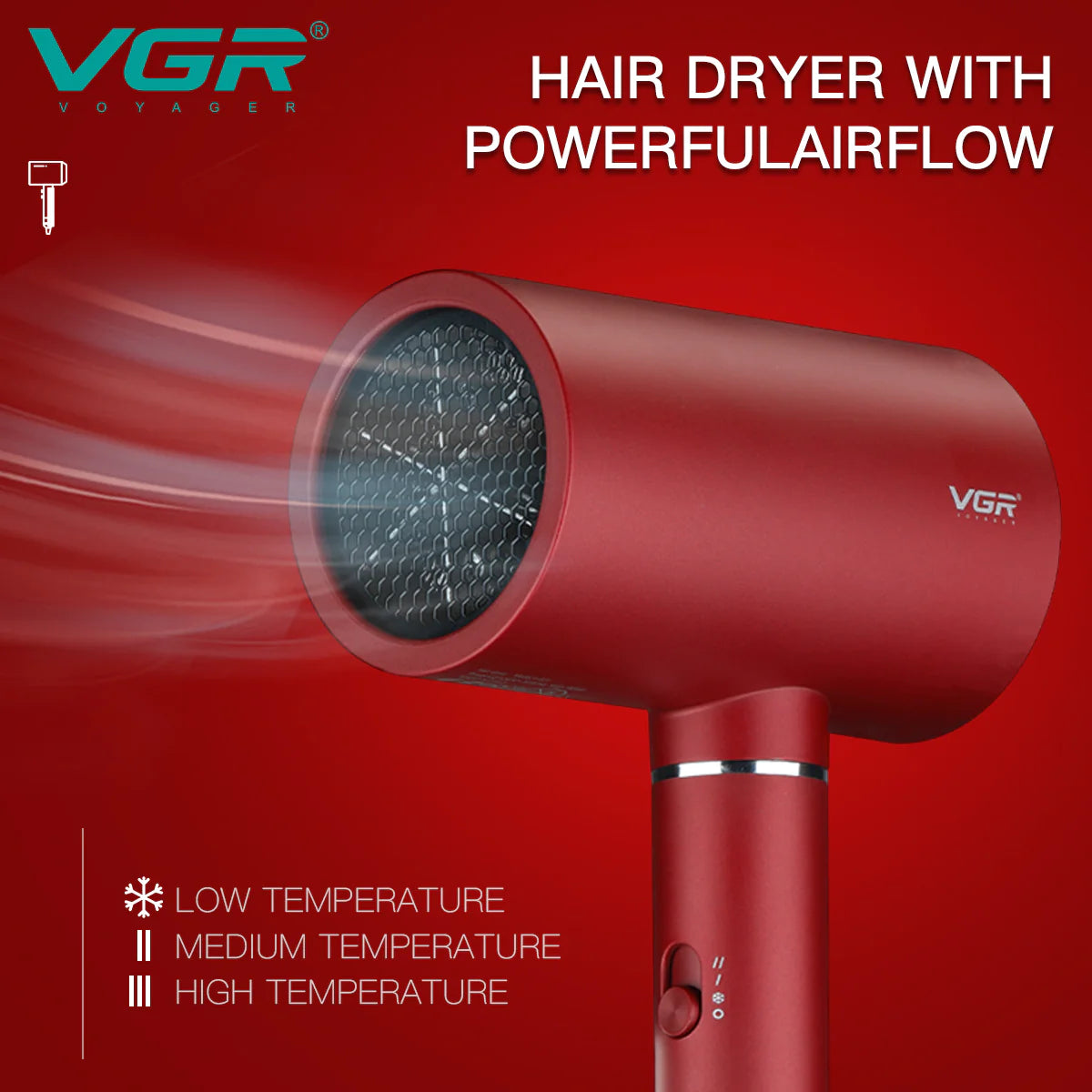 VGR V-431 Profesionale Tharese Flokësh, pamja 4