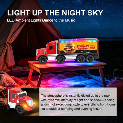 WSTER WS-650 Altoparlant Bluetooth Portativ 15W, Truck Design, TWS, FM Radio, USB, TF Card, AUX dhe LED
