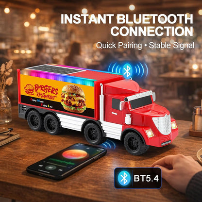 WSTER WS-650 Altoparlant Bluetooth Portativ 15W, Truck Design, TWS, FM Radio, USB, TF Card, AUX dhe LED