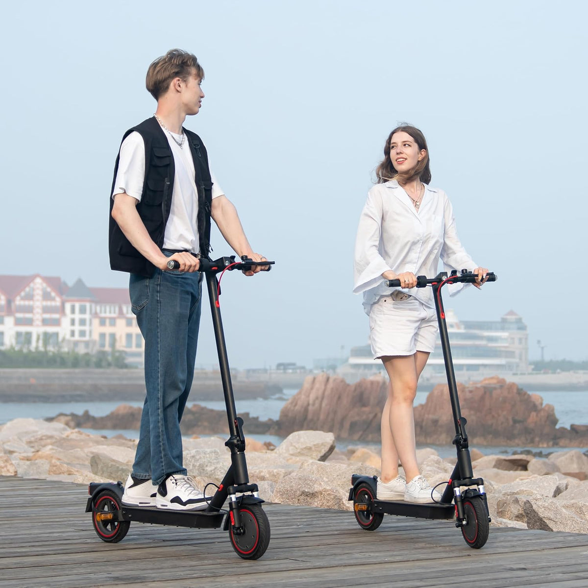 Skuter Elektrik për të Rritur, 350W Motor, 36V 7.8Ah Bateri, 8.5" Rrota Solide, App Control – Trotinet Elektrik, pamja 7