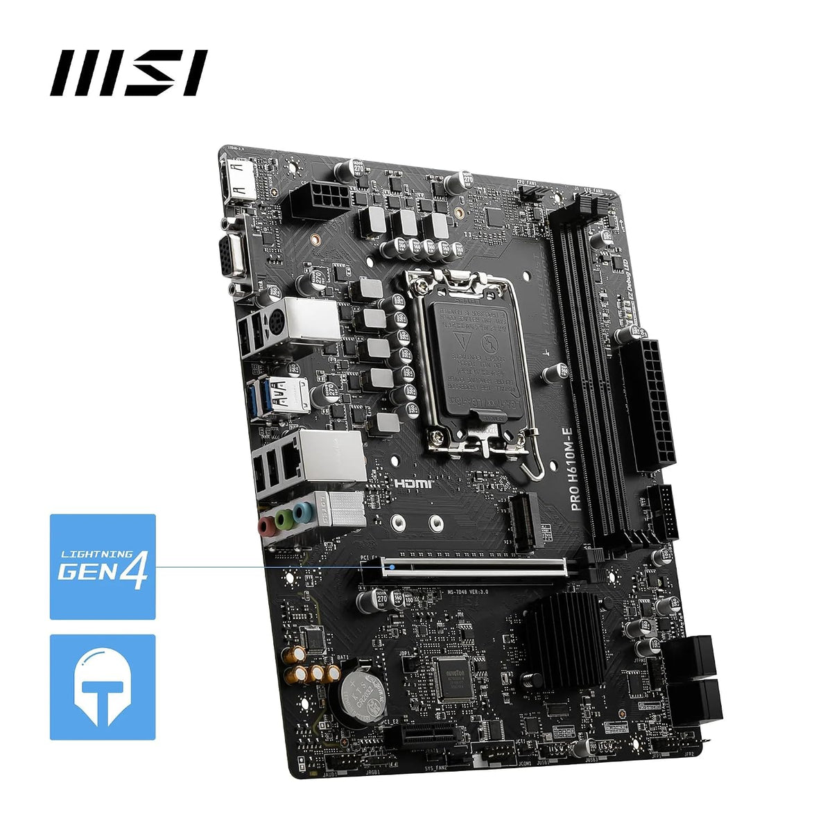 Msi MB PRO H610m-e Ddr4, Supp. IntelCore 14/13/12t – Komponentë PC, pamja 8
