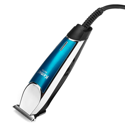 Kemei KM-703 Makinë e madhe profesionale me teh titan-qeramik, fuqi 10W, ekran LCD dhe 3 krehëra 1/2/3 mm