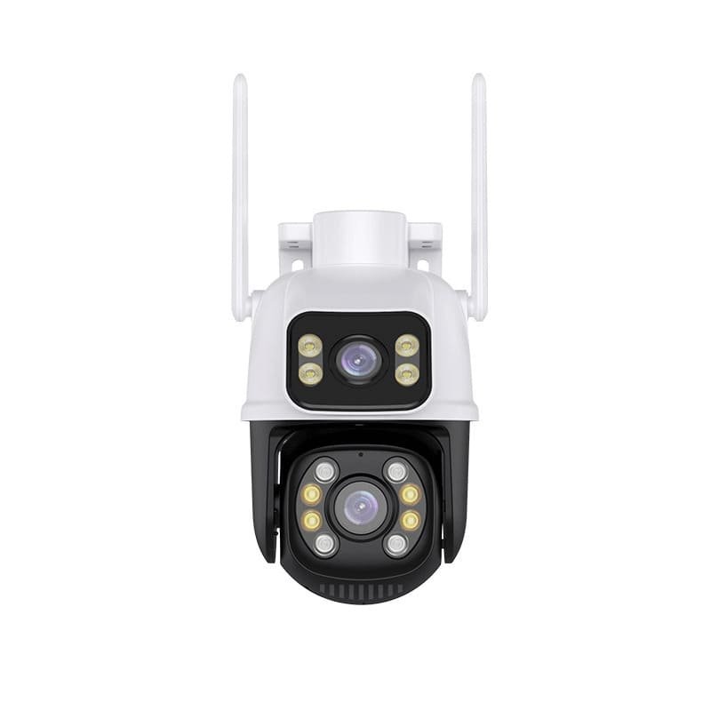 iCSee A28 Wireless WiFi Dual Lens Security Camera 6MP PTZ me Night Vision, Two-Way Audio dhe Auto Tracking