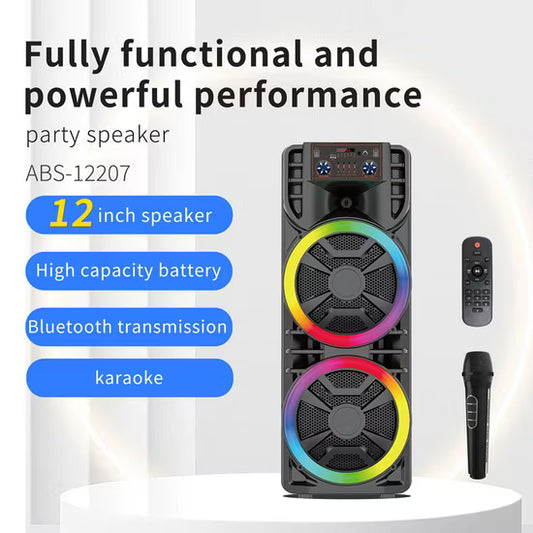 ABS-12207 Zmadhues Zeri Portativ 12” 80W me Karaoke