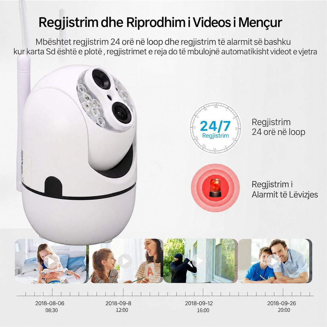 Kamerë e Brendshme 90871, Kamerë Sigurie për Monitorim të Ambientit, 32GB GRATIS