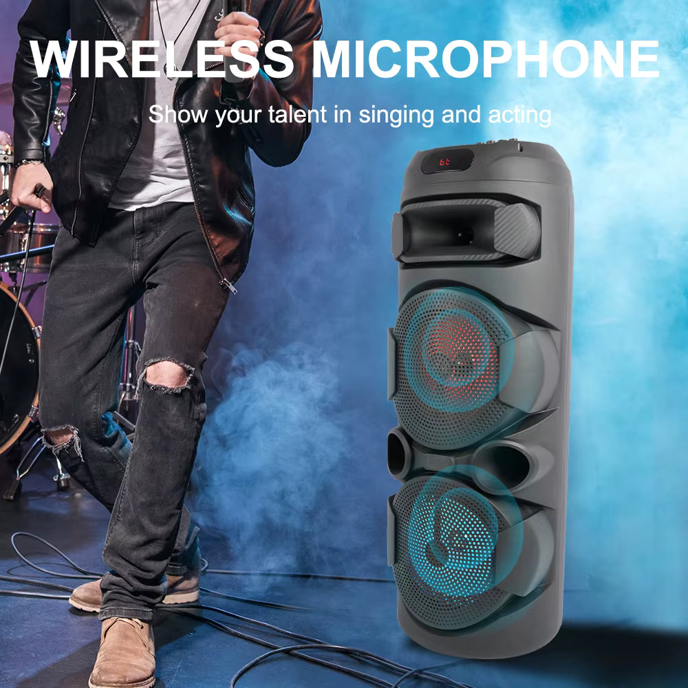 ZQS 2801 Portable Wireless Speaker 20W – Zmadhues Zëri Bluetooth, pamja 3