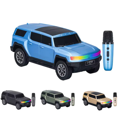 SUV P378 Altoparlant Bluetooth Portativ, Wireless, me FM Radio, USB, TF Card dhe LED